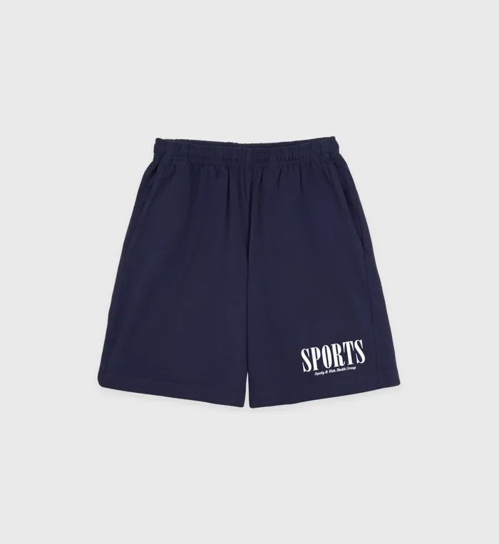 Shorts Women Sporty and Rich Sports Gym Short 8211 NavyWhite