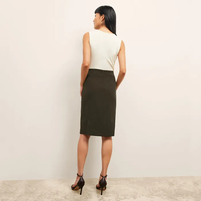 Skirts M M LaFleur Women The Cobble Hill Skirt 8211 OrigamiTech Olive