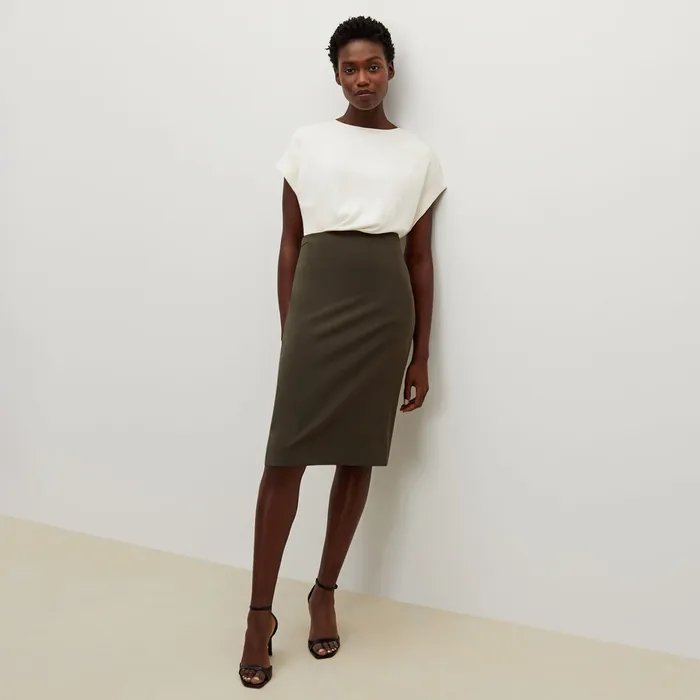 Skirts M M LaFleur Women The Cobble Hill Skirt 8211 OrigamiTech Olive