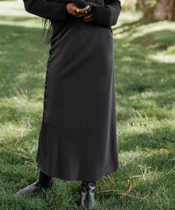 Skirts Women Jenni Kayne Cleo Slip Skirt Black