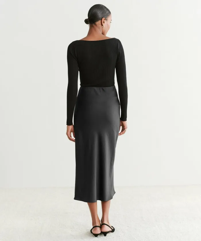 Skirts Women Jenni Kayne Cleo Slip Skirt Black