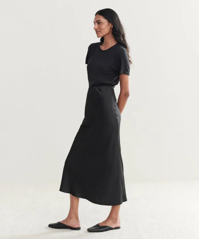Skirts Women Jenni Kayne Sawyer Slip Skirt Black