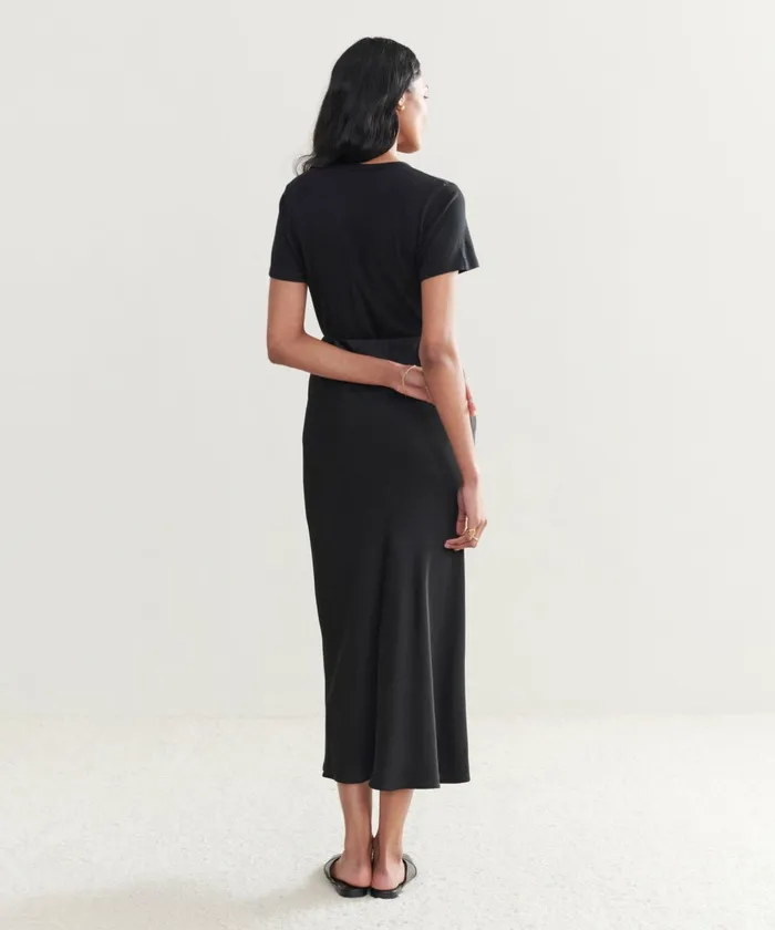 Skirts Women Jenni Kayne Sawyer Slip Skirt Black