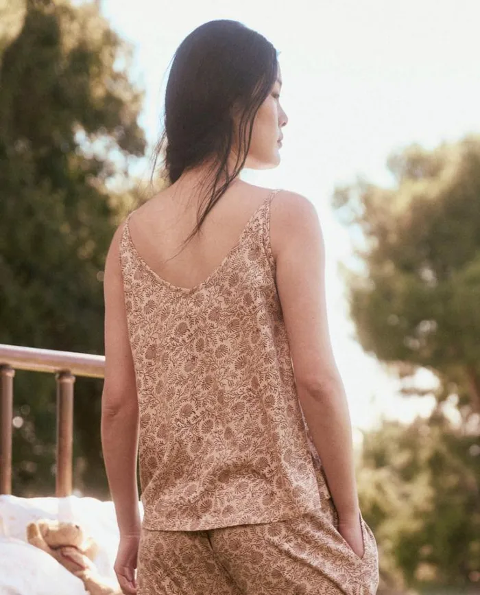 Sleep Tops Women039s The Great The Sleep Cami Tank Pink Clay Feather Grass