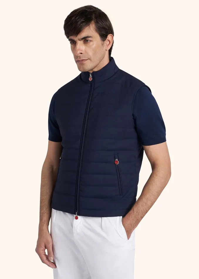 SLEVELESS BLOUSON VIRGIN WOOL Men Kiton Outerwear SLEVELESS BLOUSON VIRGIN WOOL Men Kiton Outerwear