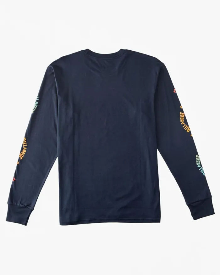 Snaking Arches Long Sleeve TShirt Navy Men Billabong TShirts