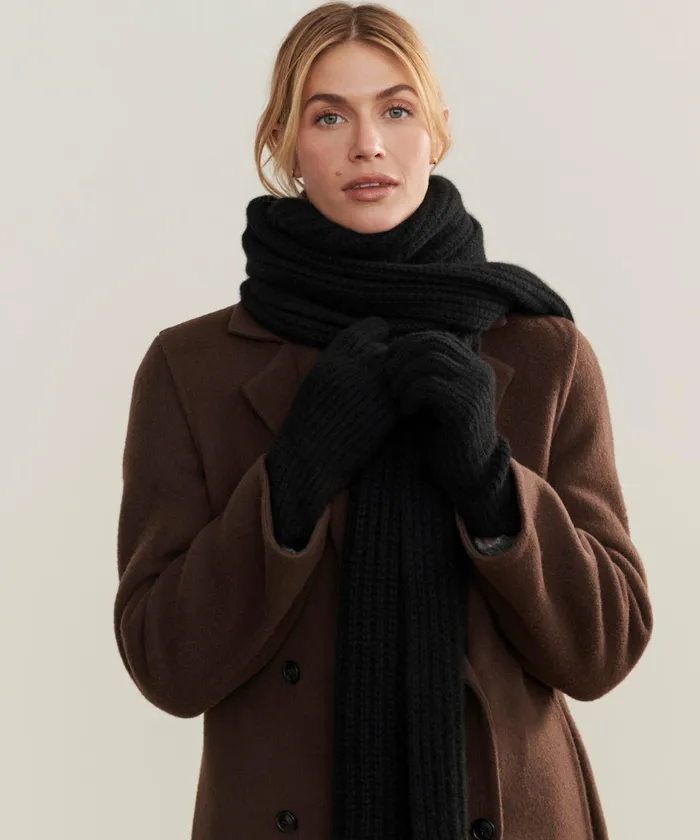 Socks and Gloves Women Jenni Kayne Cashmere Alpine Gloves Black