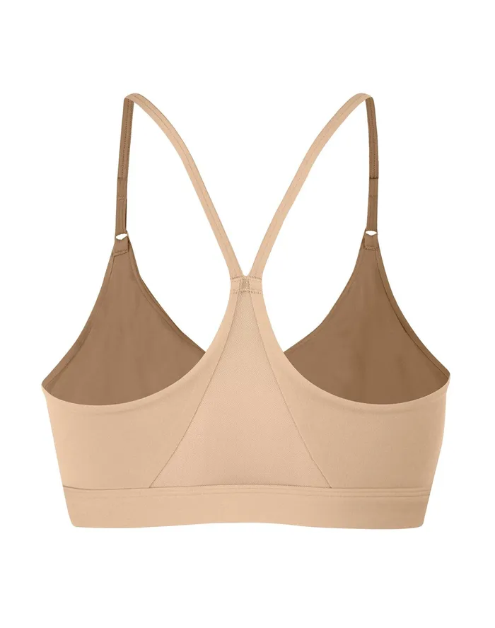 Soft Touch Sports Bra C Logo Champagne Frost Women Champion Sports Bras and Bralettes