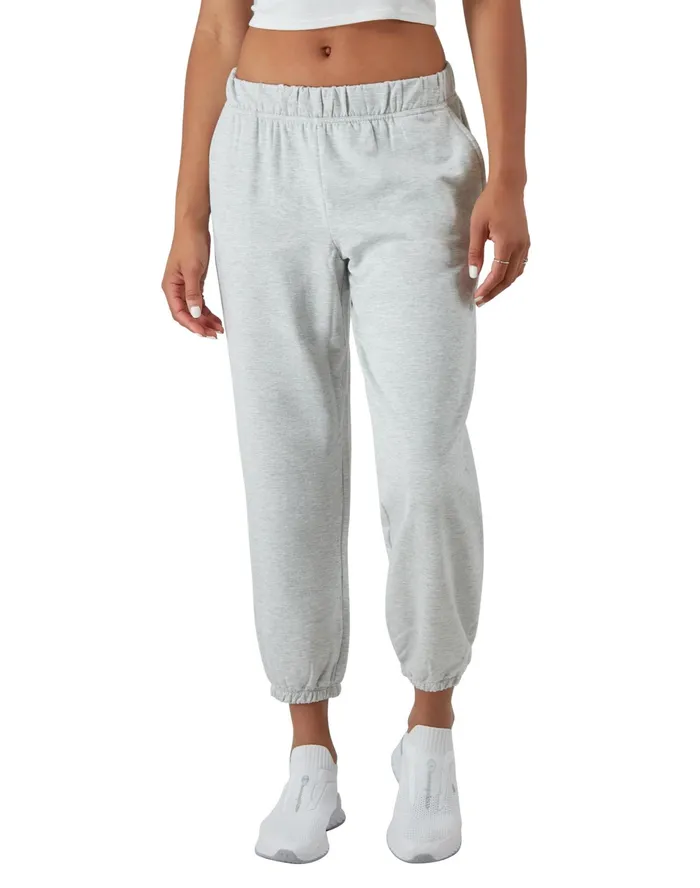 Soft Touch Sweatpants C Logo 27034 Oxford Grey Women Champion Pants