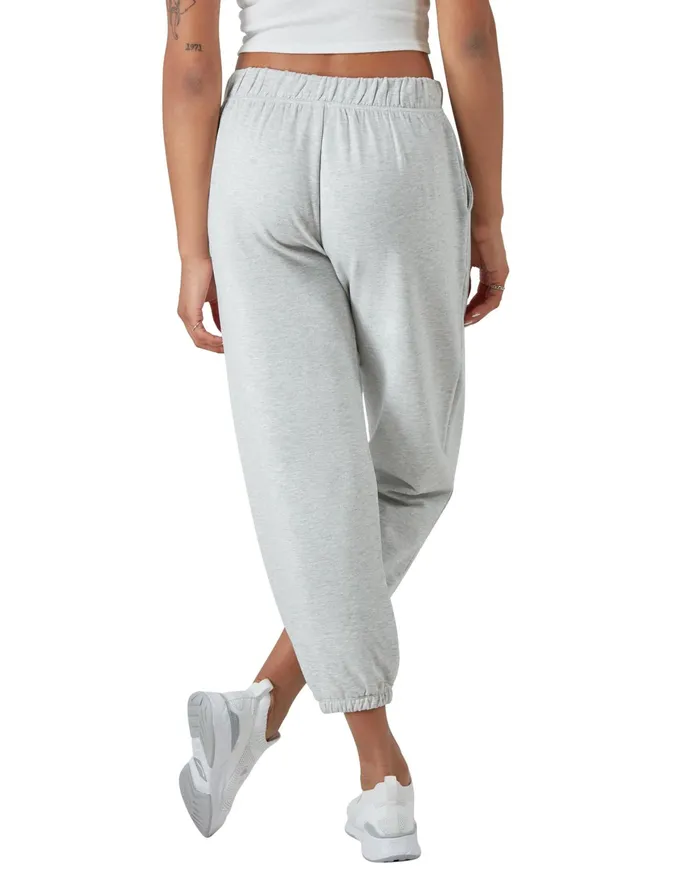 Soft Touch Sweatpants C Logo 27034 Oxford Grey Women Champion Pants