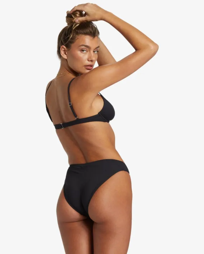 Sol Searcher Reese Uwire Bikini Top Black Pebble Women Billabong Bikinis