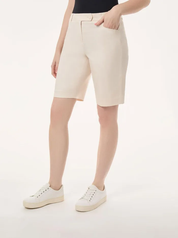 Solid Fly Front Bermuda Short Women Jones New York Pants and Skirts Solid Fly Front Bermuda Short Women Jones New York Pants and Skirts