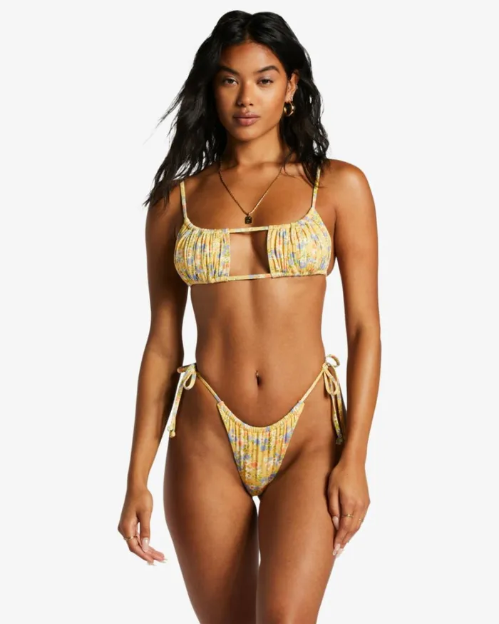 Southern Floral Ruched Hike Bikini Bottoms Multi Women Billabong Bikinis