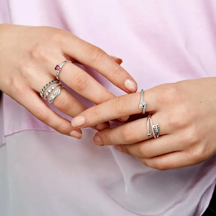 Stackable Rings Women Pandora Celestial Stars Ring Sterling Silver