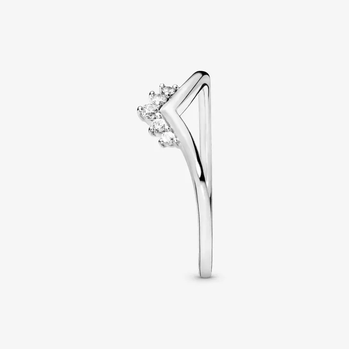 Stackable Rings Women Pandora Tiara Wishbone Ring Sterling Silver