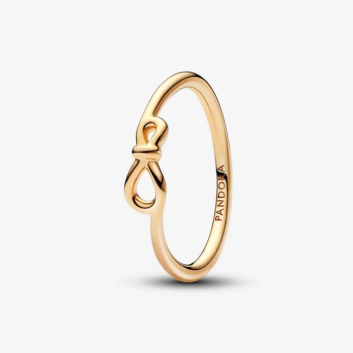 Statement Rings Women Pandora Infinity Knot Ring Gold Plated