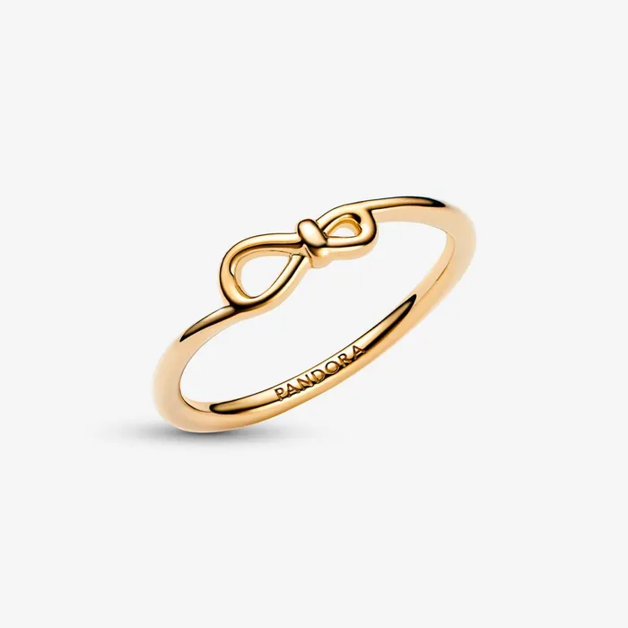 Statement Rings Women Pandora Infinity Knot Ring Gold Plated