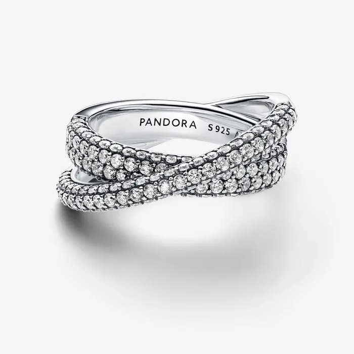 Statement Rings Women Pandora Online Timeless Pav Crossover Dual Band Ring