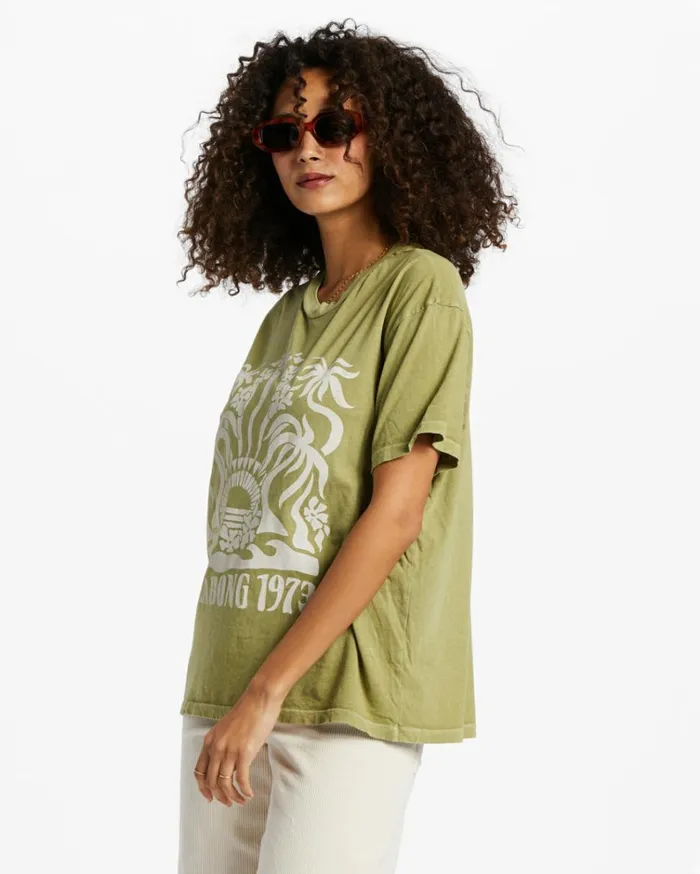 Stay Wavy TShirt Avocado Women Billabong Graphic Tees and Tanks