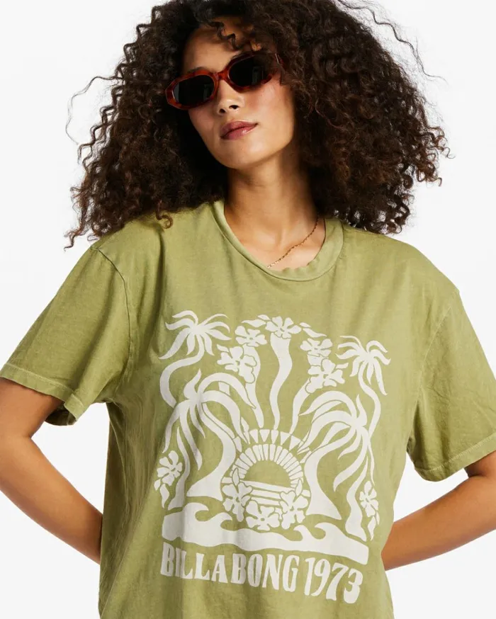 Stay Wavy TShirt Avocado Women Billabong Graphic Tees and Tanks