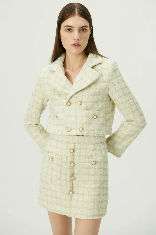 Storets Ale Tweed Blazer And Skirt Women Blazer