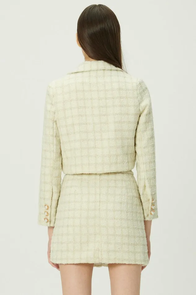Storets Ale Tweed Blazer And Skirt Women Blazer Storets Ale Tweed Blazer And Skirt Women Blazer