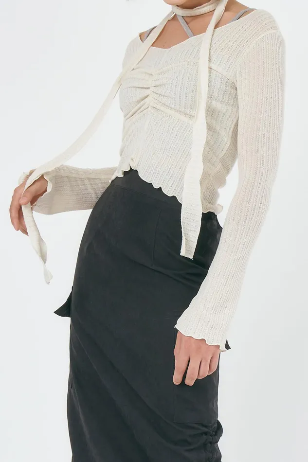 Storets Alora Pointelle Top Women Tops