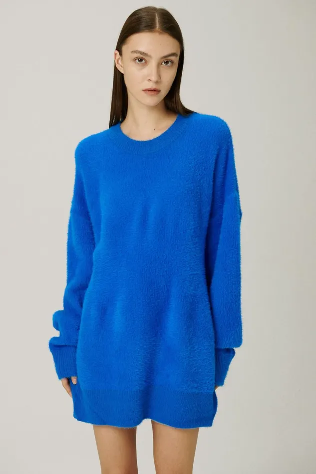 Storets Andy Fuzzy SweaterDress Women Sweaters and Knitwears