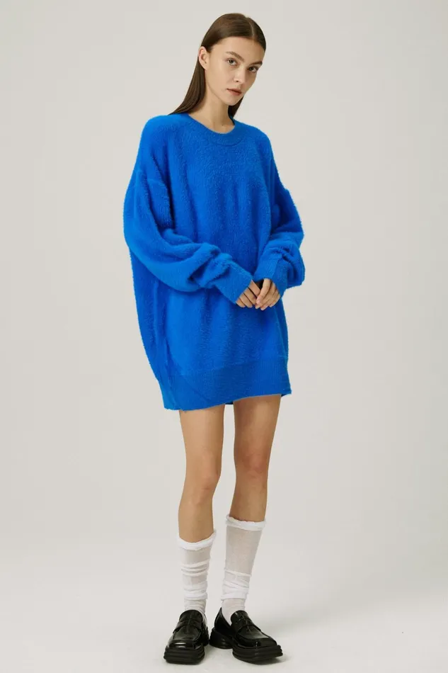 Storets Andy Fuzzy SweaterDress Women Sweaters and Knitwears
