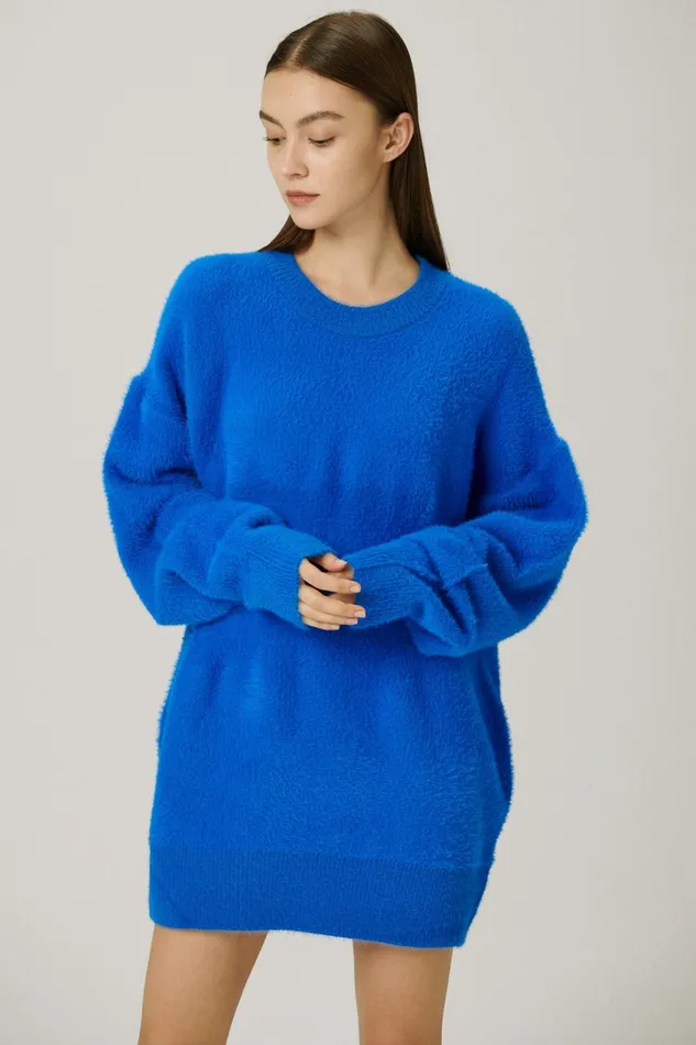 Storets Andy Fuzzy SweaterDress Women Sweaters and Knitwears
