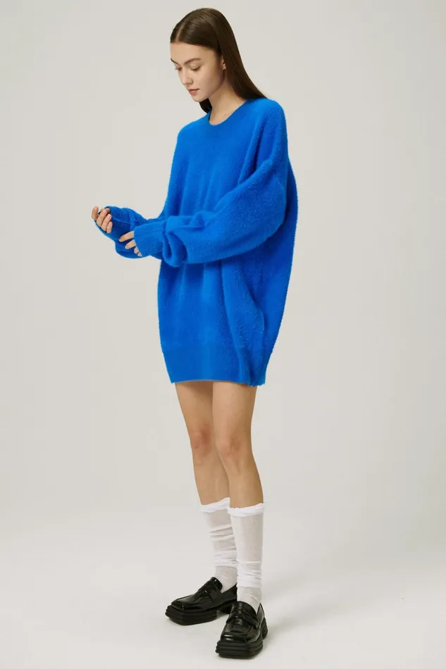 Storets Andy Fuzzy SweaterDress Women Sweaters and Knitwears