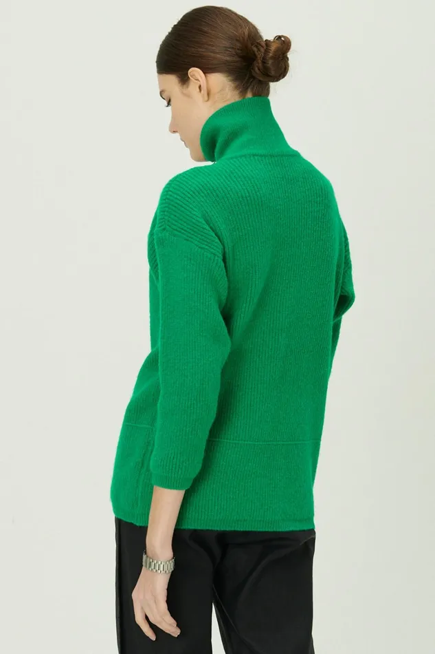 Storets Aurora Half Zip SweaterMini Dress Women Sweaters and Knitwears