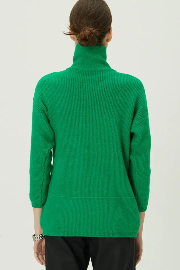 Storets Aurora Half Zip SweaterMini Dress Women Sweaters and Knitwears
