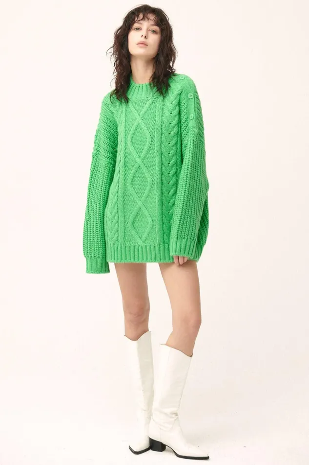 Storets Avery Cable SweaterDress Women Sweaters and Knitwears Storets Avery Cable SweaterDress Women Sweaters and Knitwears