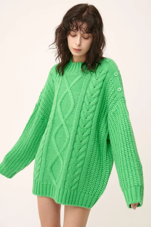 Storets Avery Cable SweaterDress Women Sweaters and Knitwears Storets Avery Cable SweaterDress Women Sweaters and Knitwears