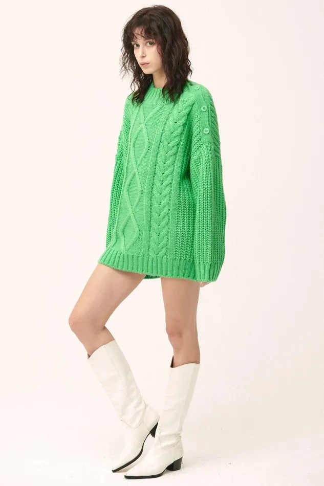 Storets Avery Cable SweaterDress Women Sweaters and Knitwears Storets Avery Cable SweaterDress Women Sweaters and Knitwears