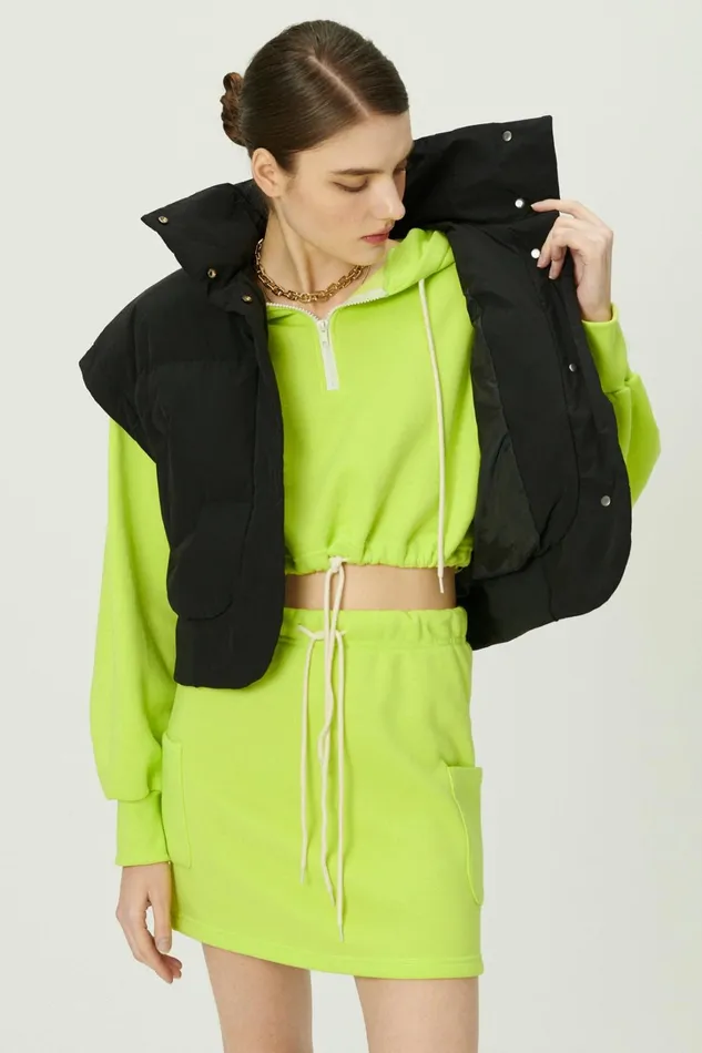Storets Cynlee Twoway Puffer Crop Jacket Women Jackets and Coats Storets Cynlee Twoway Puffer Crop Jacket Women Jackets and Coats