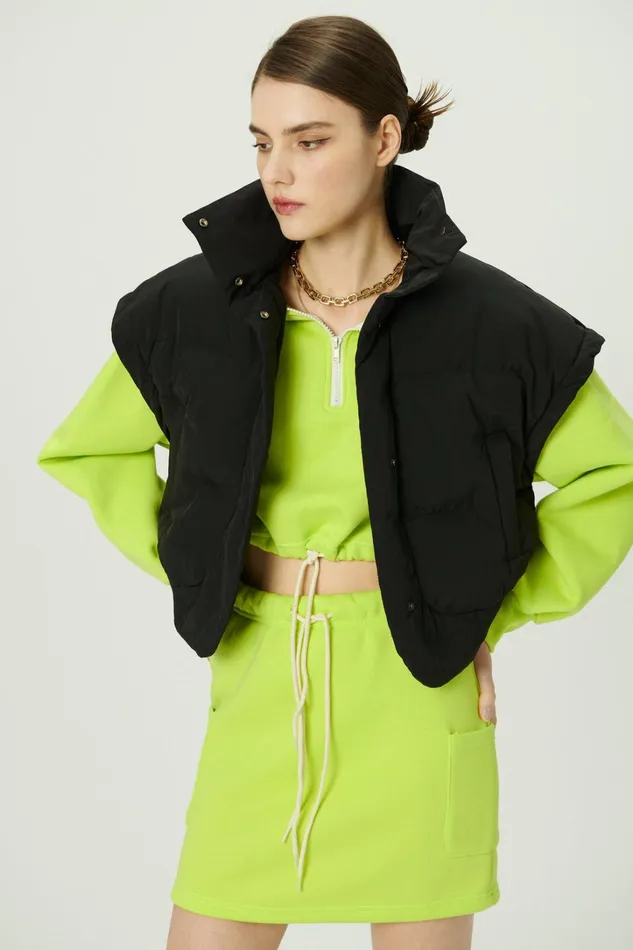 Storets Cynlee Twoway Puffer Crop Jacket Women Jackets and Coats Storets Cynlee Twoway Puffer Crop Jacket Women Jackets and Coats