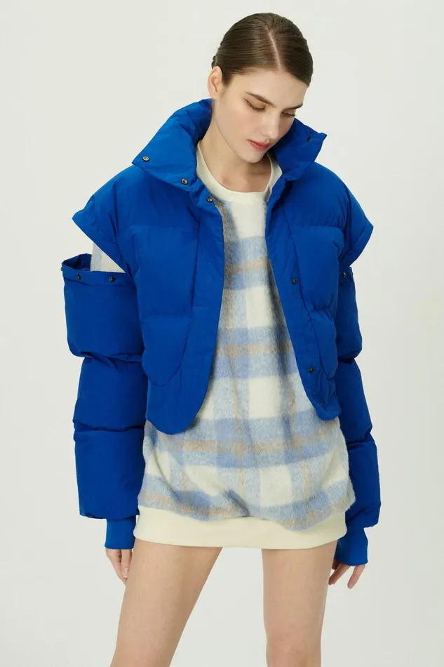 Storets Cynlee Twoway Puffer Crop Jacket Women Jackets and Coats Storets Cynlee Twoway Puffer Crop Jacket Women Jackets and Coats