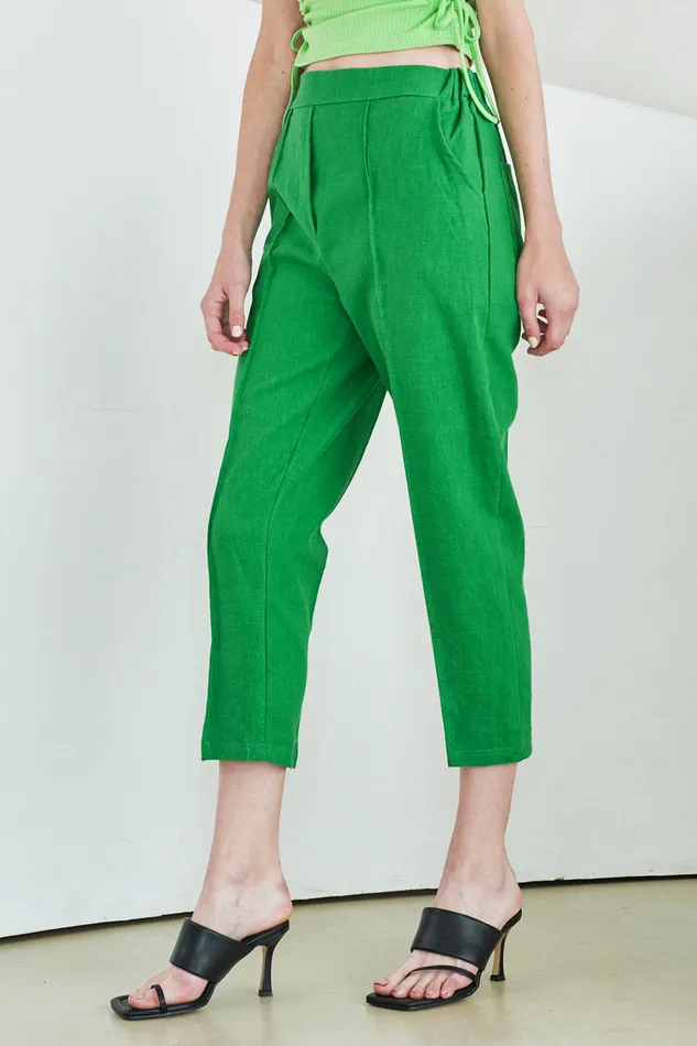 Storets Elinor Linen StraightLeg Pants Women Trousers