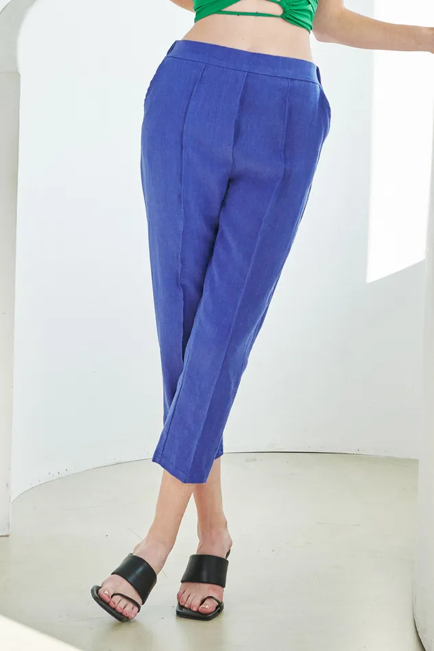 Storets Elinor Linen StraightLeg Pants Women Trousers