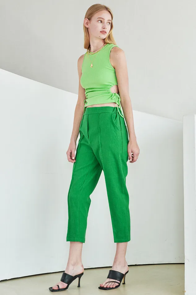 Storets Elinor Linen StraightLeg Pants Women Trousers