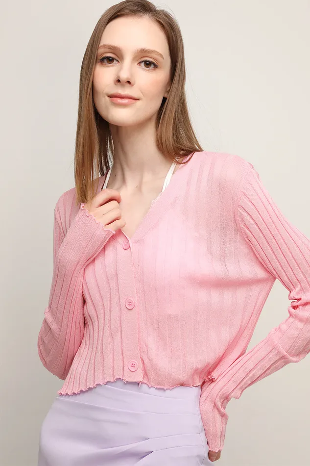 Storets Ellie Seethru Cropped Cardigan Women Cardigan