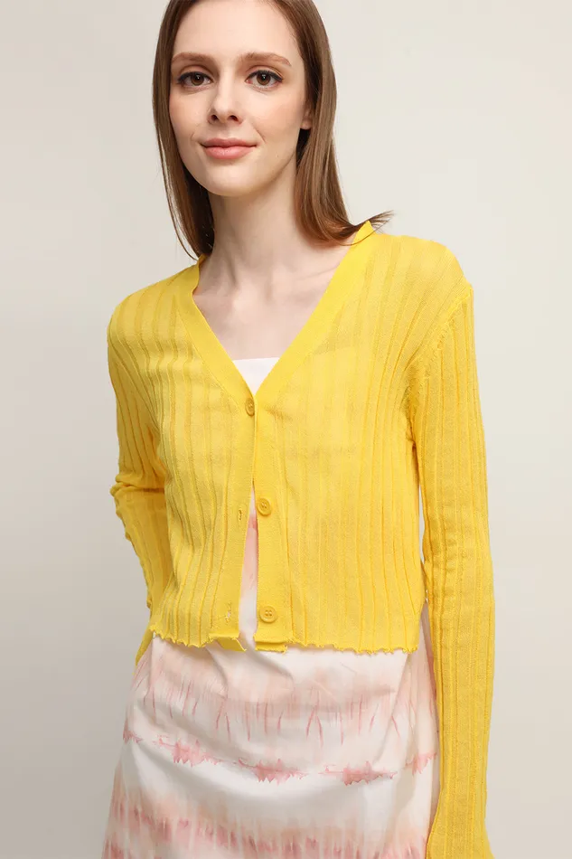 Storets Ellie Seethru Cropped Cardigan Women Cardigan