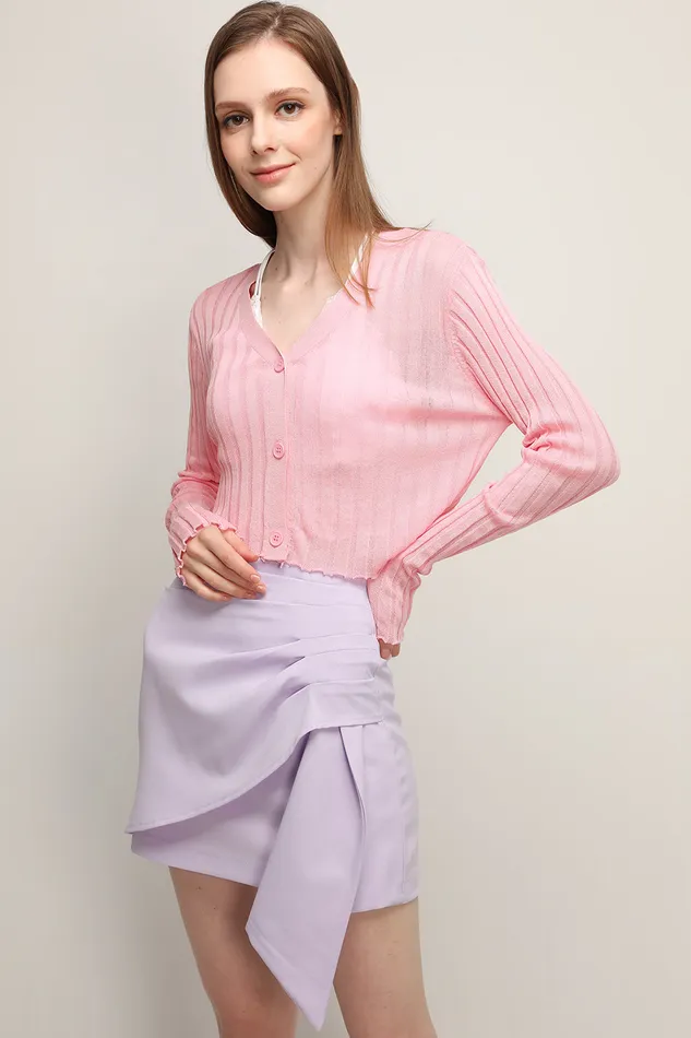 Storets Ellie Seethru Cropped Cardigan Women Cardigan