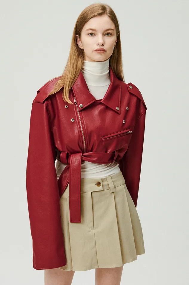 Storets Emma Cropped Rider Jacket Women Jackets and Coats