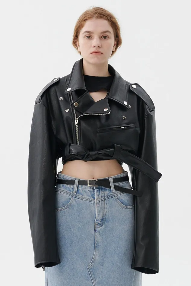Storets Emma Cropped Rider Jacket Women Jackets and Coats
