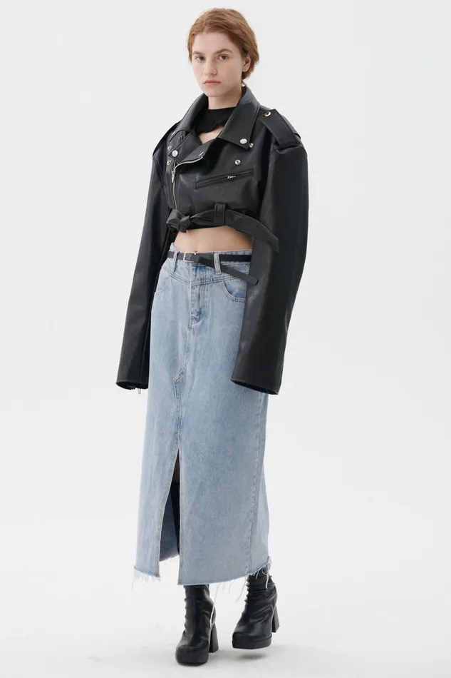 Storets Emma Cropped Rider Jacket Women Jackets and Coats