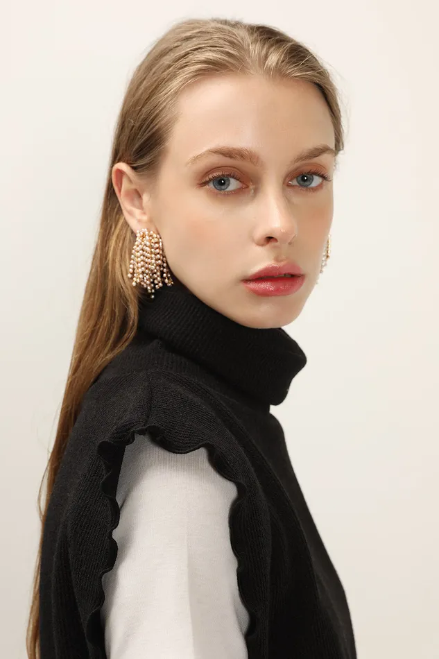 Storets Faux Pearl Stamens Earrings Women Jewelry