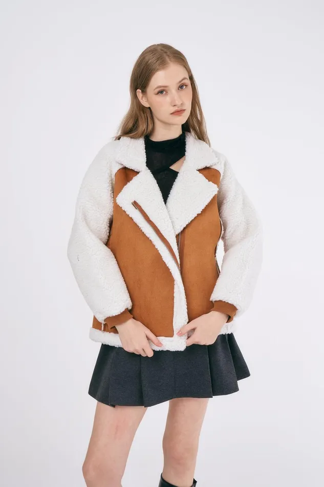 Storets Gianna Faux Shearling Jacket Women Jackets and Coats